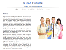 Tablet Screenshot of mlendfinance.com